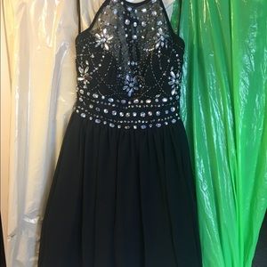 Short black formal dress